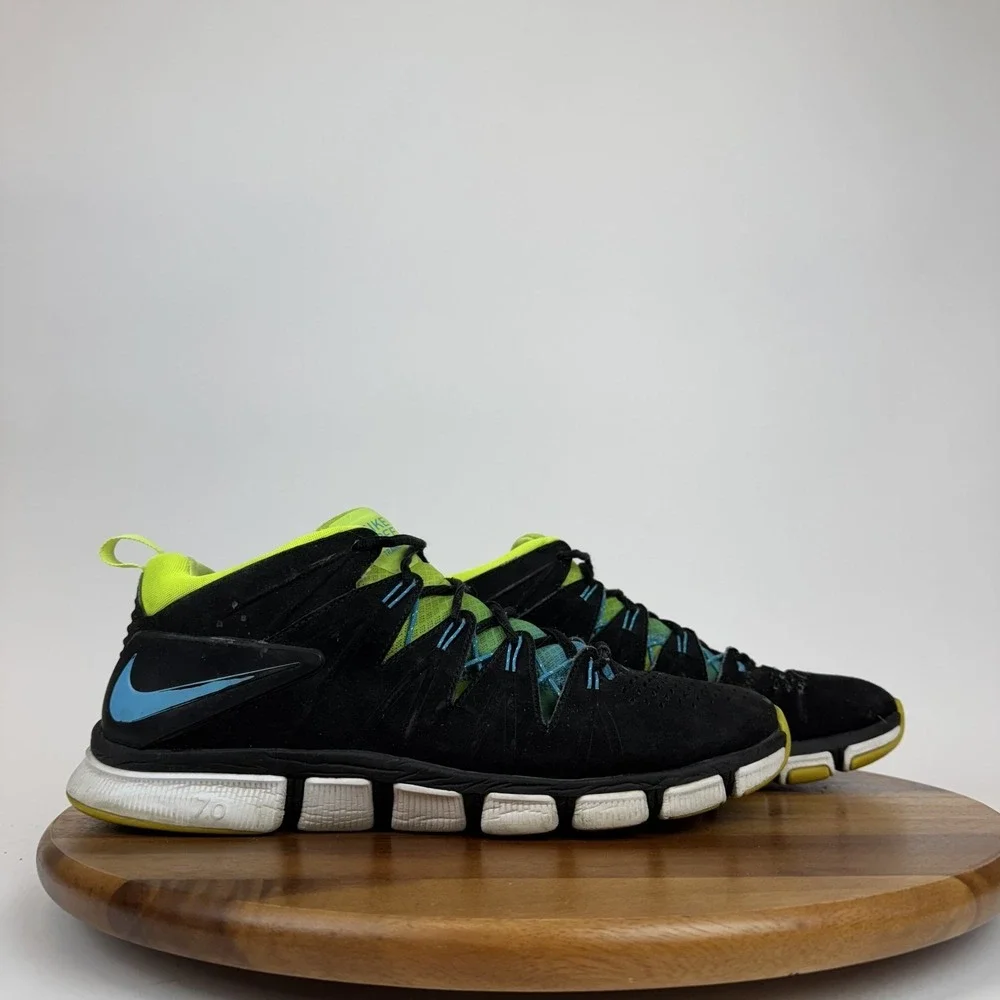 Mens Nike Free Trainer 7.0 NRG Black Leather Mid Cross Training Sneakers Sz 13 M
